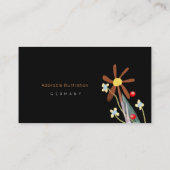 Minimalistisch Bouquet Visitenkarte (Rückseite)