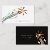 Minimalistisch Bouquet Visitenkarte (Vorne/Hinten)