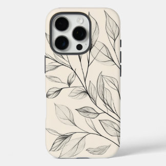 Minimalistisch | Branch Sketch | Natürliche Elegan iPhone 16 Pro Hülle