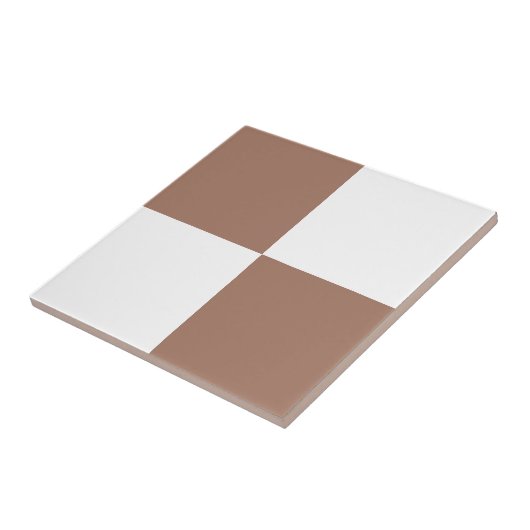 Minimalistisch-braun-weiß geometrisch fliese (Seite)