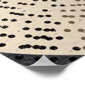 Minimalistisch-braune graue Kreise Poster (Ecke)