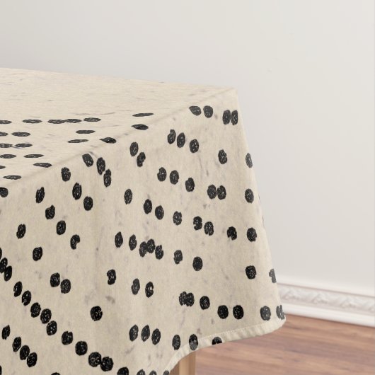 Minimalistisch-braune graue Kreise Tischdecke (Beispiel)