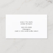 Minimalistisch-braune Orangen-Yoga-Lehrer Visitenkarte (Rückseite)