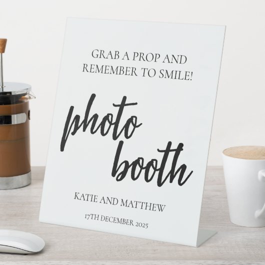 Minimalistisch Brautparty Foto Stand-Sign Sockelschild (In Situ)