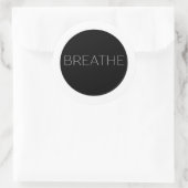Minimalistisch-Breather-Aufkleber Runder Aufkleber (Tasche)