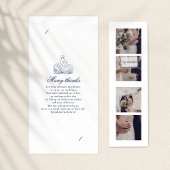 Minimalistisch Bridal Bouquet Foto Booth Holder Dankeskarte