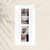 Minimalistisch Bridal Bouquet Foto Booth Holder Dankeskarte