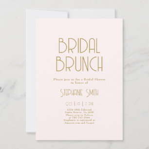 Minimalistisch Bridal Brunch Einladung