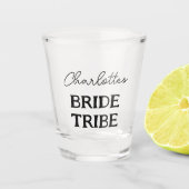 Minimalistisch-Bride-Stamm-Junggeselinnen-Abschied Schnapsglas (Vorderseite)