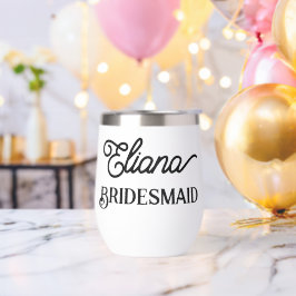 Minimalistisch Bridesmaid Edelstahlweintummeln