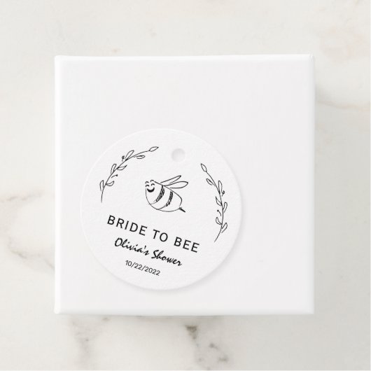 Minimalistisch Bridge to Bee Botanical Geschenkanhänger (Beispiel)