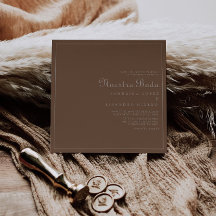 Minimalistisch Brown Abend Boho Nuestra Boda Weddi