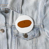 Minimalistisch Brown Beret French Hat Button