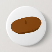 Minimalistisch Brown Beret French Hat Button (Vorderseite)