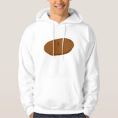 Minimalistisch Brown Beret French Hat Hoodie (Vorderseite)