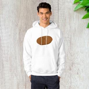 Minimalistisch Brown Beret French Hat Hoodie