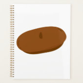 Minimalistisch Brown Beret French Hat Planer (Vorderseite)