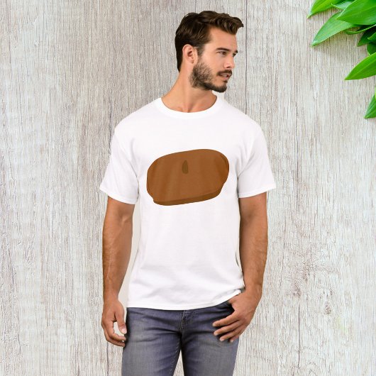 Minimalistisch Brown Beret French Hat T-Shirt