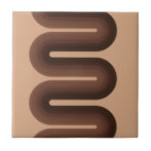 Minimalistisch Brown Geo Fliese (Vorderseite)