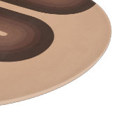 Minimalistisch Brown Geo Schneidebrett (Ecke)
