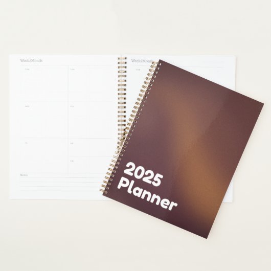 Minimalistisch Brown Gradient 2025 Planer (Anzeige)