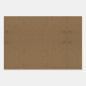 Minimalistisch Brown Kraft + Black Christmas Trift Geschenkpapier Set (Vorderseite 2)