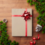 Minimalistisch Brown Kraft Solid Color Christmas Geschenkpapier<br><div class="desc">Minimalistisch Brown Kraft Solid Color Christmas</div>