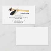 Minimalistisch Builder Handyman Business Card Visitenkarte (Vorne/Hinten)
