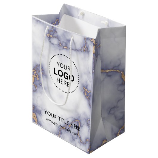 Minimalistisch Business Modernes Geschenktasche Mittlere Geschenktüte (Vorderseite Schrägansicht)