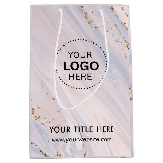 Minimalistisch Business Modernes Geschenktasche Mittlere Geschenktüte (Vorderseite)