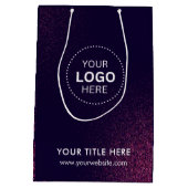 Minimalistisch Business Modernes Geschenktasche Mittlere Geschenktüte (Rückseite)