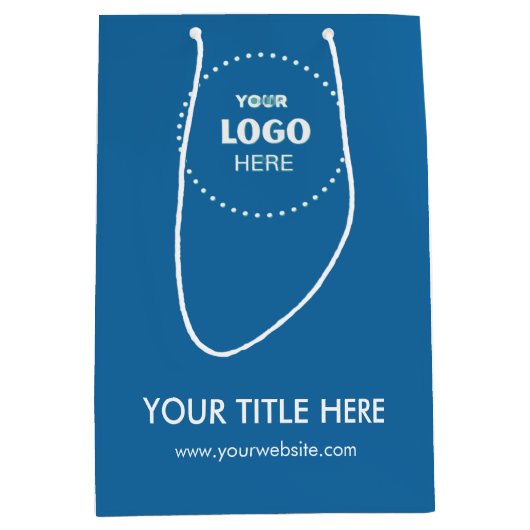 Minimalistisch Business Modernes Geschenktasche Mittlere Geschenktüte (Vorderseite)