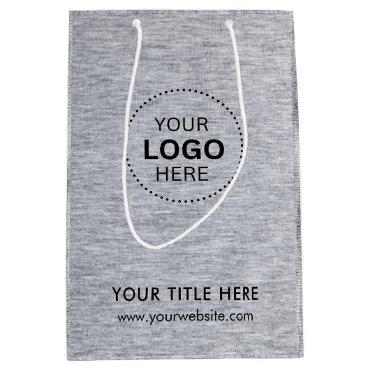 Minimalistisch Business Modernes Geschenktasche Mittlere Geschenktüte (Vorderseite)