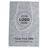 Minimalistisch Business Modernes Geschenktasche Mittlere Geschenktüte (Rückseite)