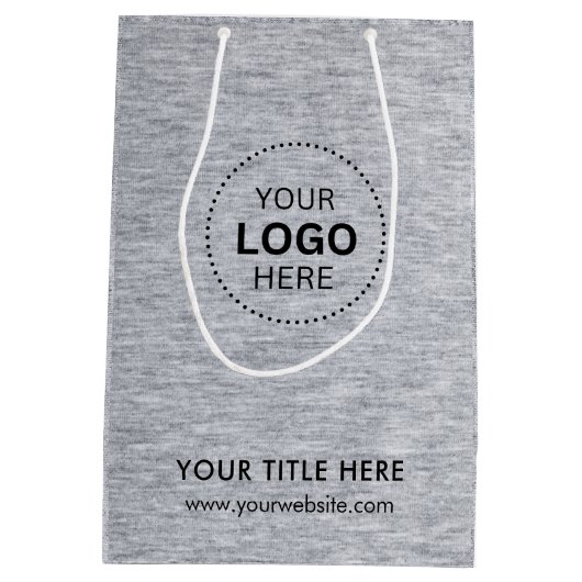 Minimalistisch Business Modernes Geschenktasche Mittlere Geschenktüte (Rückseite)