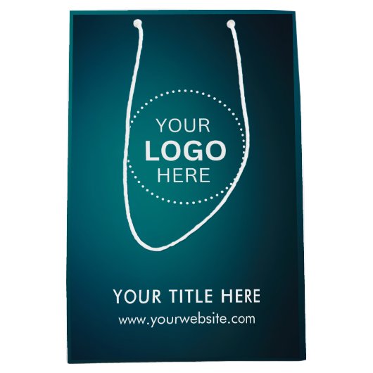 Minimalistisch Business Modernes Geschenktasche Mittlere Geschenktüte (Vorderseite)