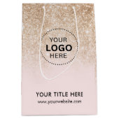 Minimalistisch Business Modernes Geschenktasche Mittlere Geschenktüte (Vorderseite)