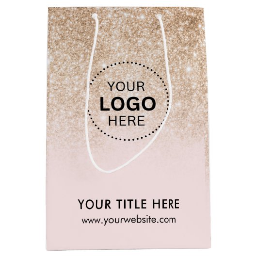 Minimalistisch Business Modernes Geschenktasche Mittlere Geschenktüte (Vorderseite)