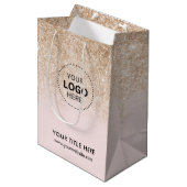 Minimalistisch Business Modernes Geschenktasche Mittlere Geschenktüte (Vorderseite Schrägansicht)