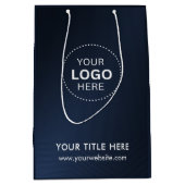 Minimalistisch Business Modernes Geschenktasche Mittlere Geschenktüte (Vorderseite)