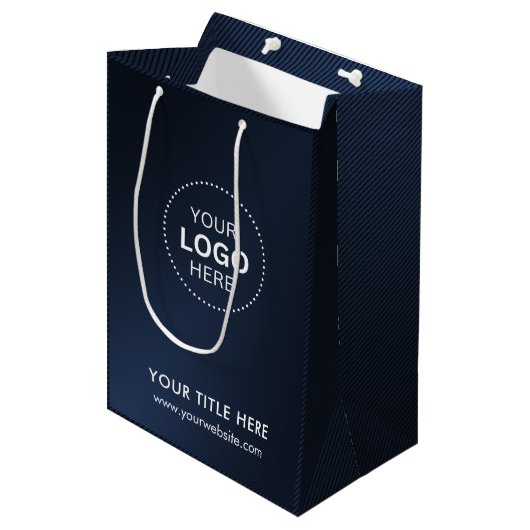 Minimalistisch Business Modernes Geschenktasche Mittlere Geschenktüte (Vorderseite Schrägansicht)