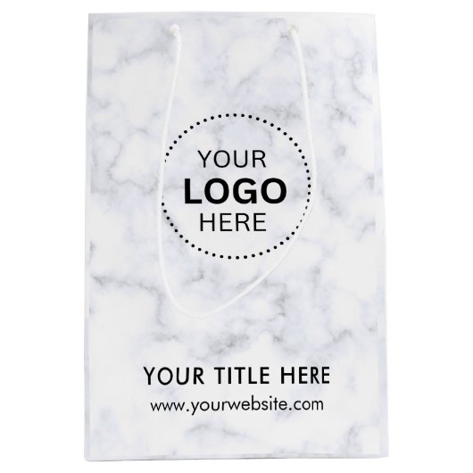 Minimalistisch Business Modernes Geschenktasche Mittlere Geschenktüte (Vorderseite)