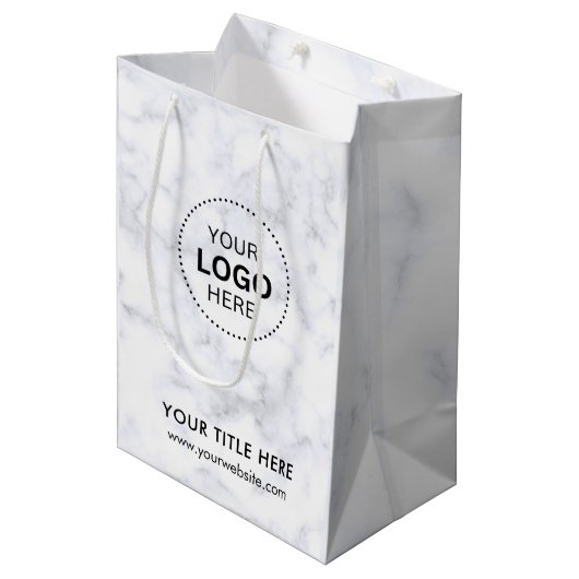 Minimalistisch Business Modernes Geschenktasche Mittlere Geschenktüte (Vorderseite Schrägansicht)