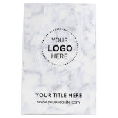 Minimalistisch Business Modernes Geschenktasche Mittlere Geschenktüte (Rückseite)