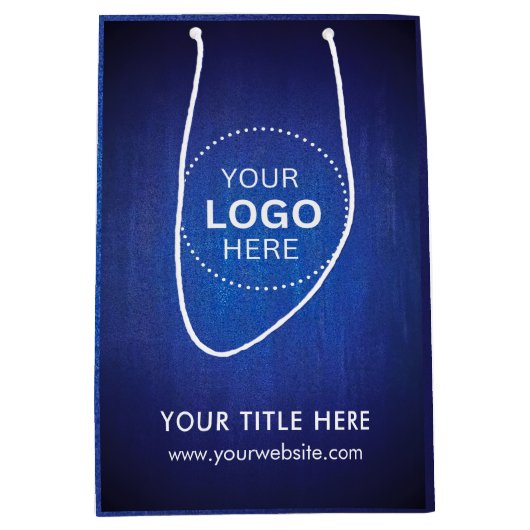 Minimalistisch Business Modernes Geschenktasche Mittlere Geschenktüte (Vorderseite)