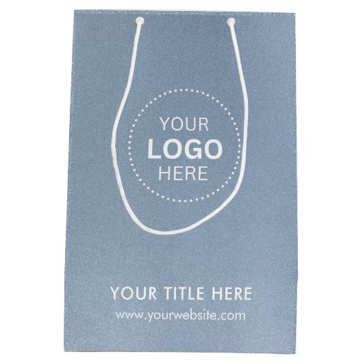 Minimalistisch Business Modernes Geschenktasche Mittlere Geschenktüte (Rückseite)