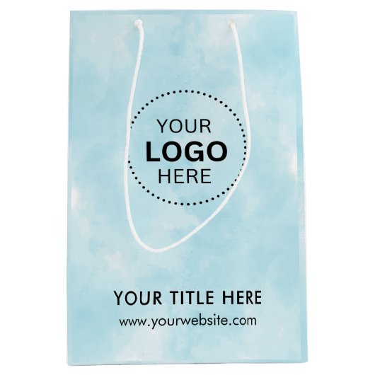 Minimalistisch Business Modernes Geschenktasche Mittlere Geschenktüte (Vorderseite)