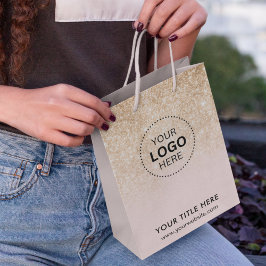 Minimalistisch Business Modernes Geschenktasche Mittlere Geschenktüte