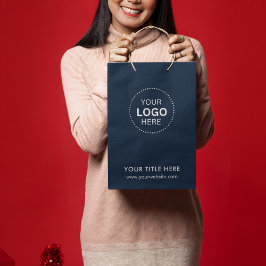 Minimalistisch Business Modernes Geschenktasche Mittlere Geschenktüte