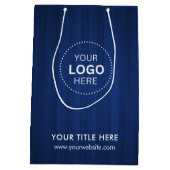 Minimalistisch Business Modernes Geschenktasche Mittlere Geschenktüte (Rückseite)